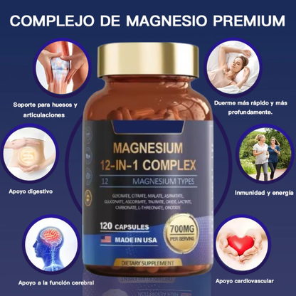 Magnesio 12 en 1 Complex - 120 capsulas