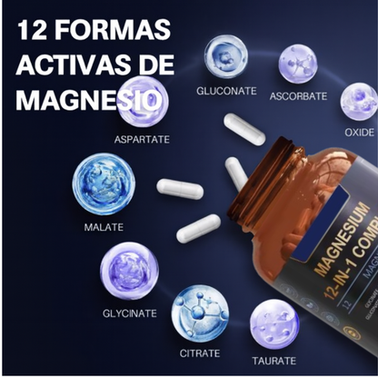 Magnesio 12 en 1 Complex - 120 capsulas