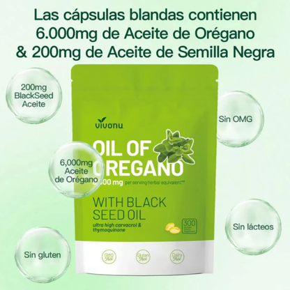 Vivonu™  Aceite de Orégano - Antioxidante Natural