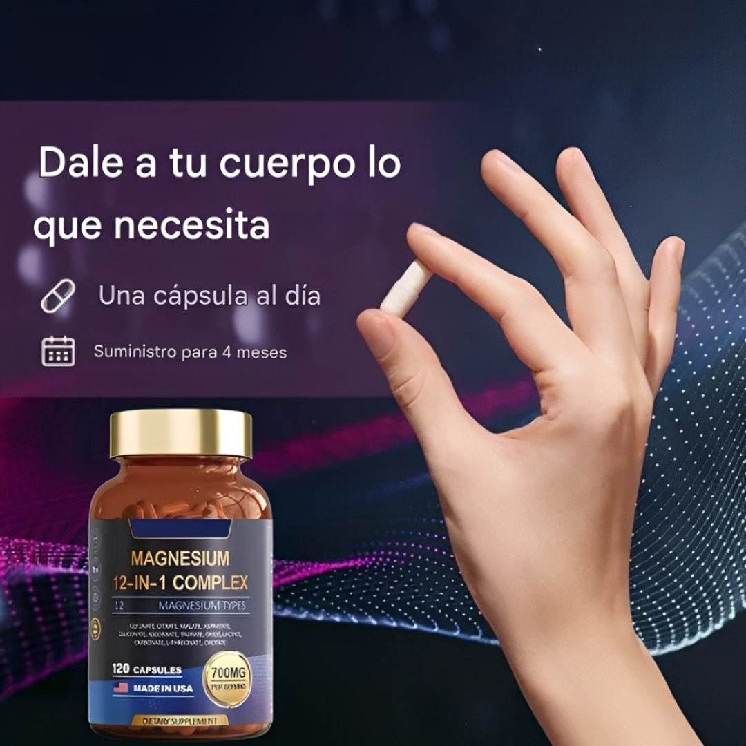 Magnesio 12 en 1 Complex - 120 capsulas