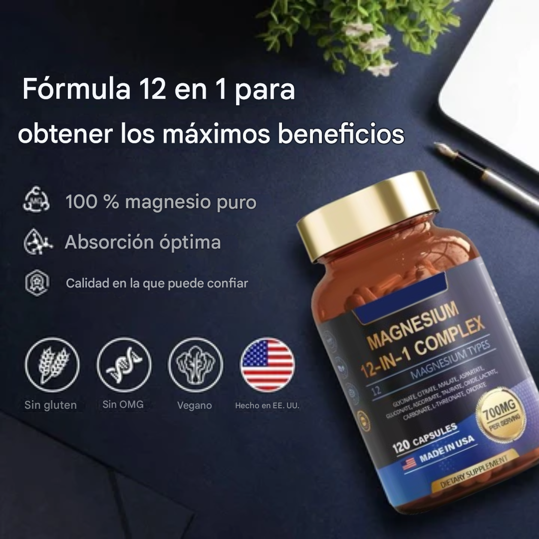 Magnesio 12 en 1 Complex - 120 capsulas