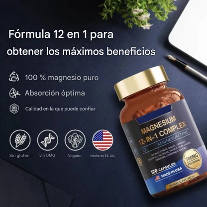 Magnesio 12 en 1 Complex - 120 capsulas