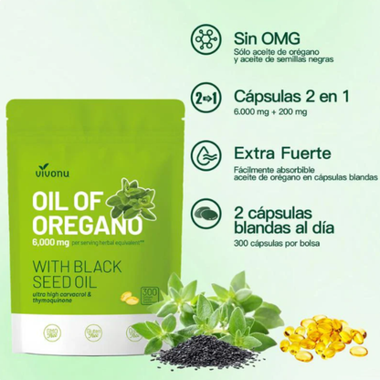 Vivonu™  Aceite de Orégano - Antioxidante Natural