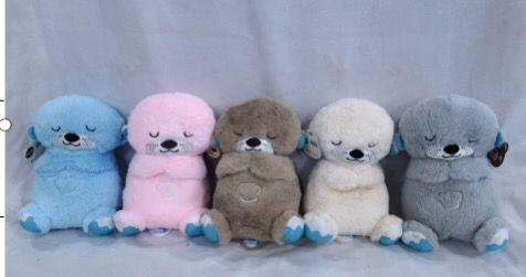 Mascota Interactiva para Dormir – Peluche de Nutria con Respiración y Música Relajante